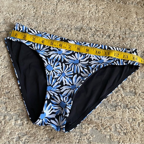 Cuup Bikini Bottoms Bloom Cloud Lined Blue White Black Daisy Floral Print: 2 - Picture 4 of 7